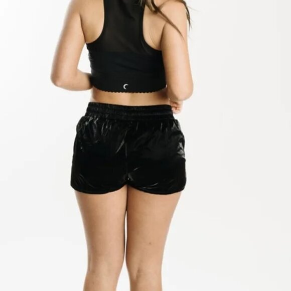 ZYIA - Midnight Bomber Gloss Athletic Shorts - Picture 4 of 16